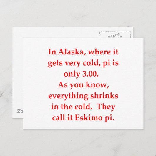 Witz Postkarte (Vorne/Hinten)