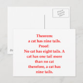 Witz Postkarte (Vorne/Hinten)