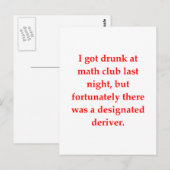 Witz Postkarte (Vorne/Hinten)