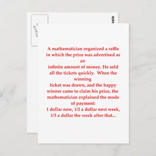 Witz Postkarte (Vorne/Hinten)