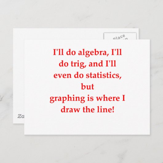 Witz Postkarte (Vorne/Hinten)