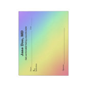 Witz-Rezept Regenbogen - 11" x 8.5" Notizblock (Rotiert)