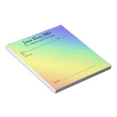 Witz-Rezept-Regenbogen-Notizblock - 14 cm x 15 cm Notizblock (angewinkelt)