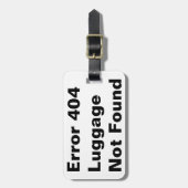 Witz-Spaß-Gepäckumbau des Fehlers 404 Gepäckanhänger (Vorderseite vertikal)