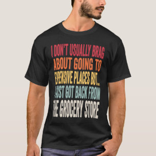 Witz über Lebensmitteleinkauf Inflation Meme T-Shirt
