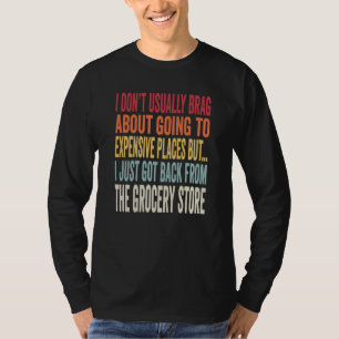 Witz über Lebensmitteleinkauf Inflation Meme T-Shirt