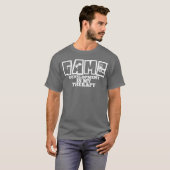 Witz über Spielentwicklung Programmerherapie Level T-Shirt (Vorne ganz)