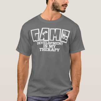 Witz über Spielentwicklung Programmerherapie Level T-Shirt