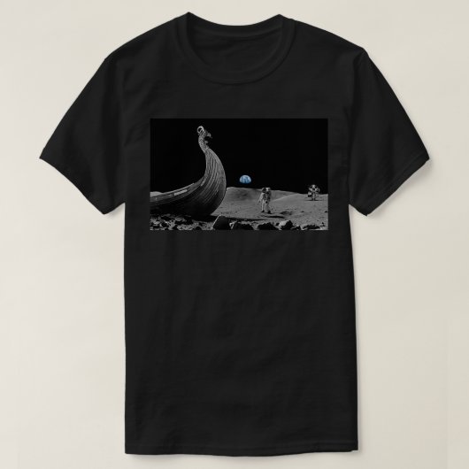 Witze auf dem Mond T-Shirt (Design vorne)