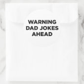 Witze Runder Aufkleber (Tasche)