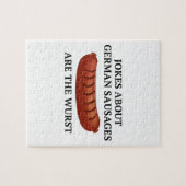 Witze über deutsche Würste sind der Wurst Puzzle (Horizontal)