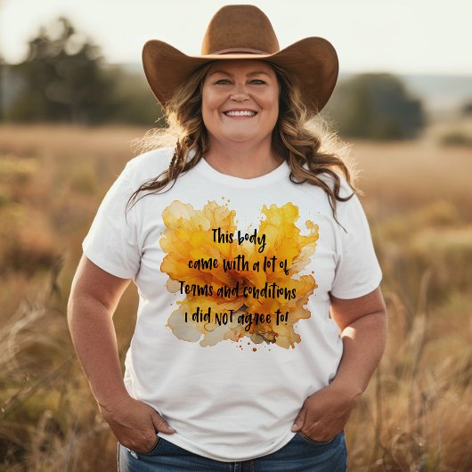 Witze über Ihren eigenen Körper im Abstrakten Hint T-Shirt