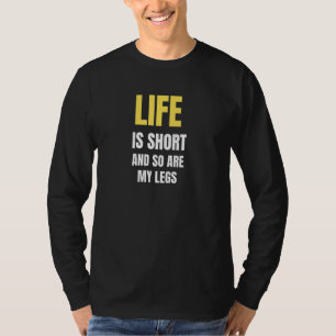 Witze über kleine Leute für Frauen Mädchen Lustig  T-Shirt