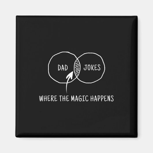 Witze, wo die Magie passiert 1 Magnet (Vorne)
