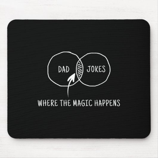 Witze, wo die Magie passiert Mousepad (Vorne)