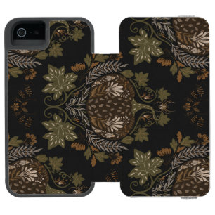 Witzen Vine Folklore Halloween Kürbismuster Incipio Watson™ iPhone 5 Geldbörsen Hülle