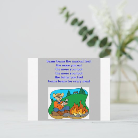Witzflatulenz Postkarte (Stehend Vorderseite)