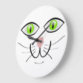 Witzgesicht Große Wanduhr (Winkel)
