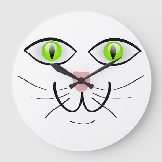 Witzgesicht Große Wanduhr (Vorderseite)