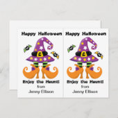 Witzhüttenschüler Halloween-Party Postkarte (Vorne/Hinten)