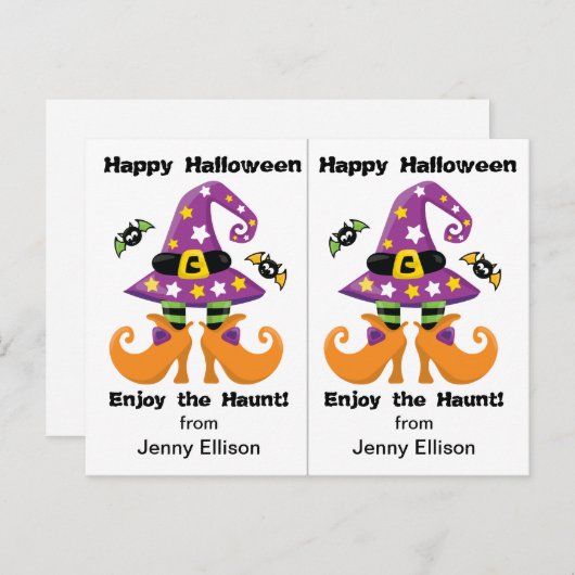 Witzhüttenschüler Halloween-Party Postkarte (Vorne/Hinten)