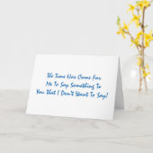 Witzig, 30. Geburtstag, blau auf weiß. Karte (Gelbe Blume)