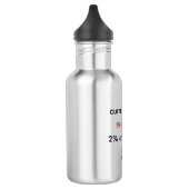 Witzig: "98% müde, 2% erpresst es edelstahlflasche (Links)