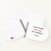 Witzig: "98% müde, 2% erpresst es notizblock (Innenseite)