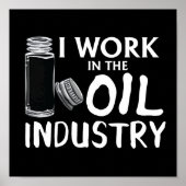 Witzig arbeite ich in der ätherischen Ölindustrie Poster (Vorne)