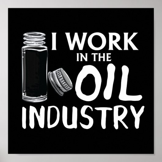 Witzig arbeite ich in der ätherischen Ölindustrie Poster (Vorne)