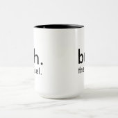 Witzig "bruh. die Fortsetzung." Minimalistischer W Tasse (Zentrum)