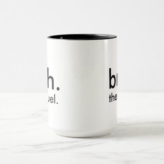 Witzig "bruh. die Fortsetzung." Minimalistischer W Tasse (Zentrum)