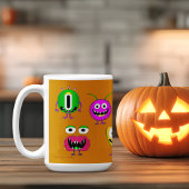 Witzig, bunt, Cartoon Monster Kaffeetasse