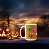 Witzig, bunt, Cartoon Monster Kaffeetasse