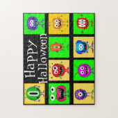 Witzig, bunt, Cartoon Monster Puzzle (Vertikal)