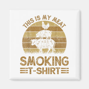 Witzig, das ist mein Fleisch Raucher Mens Grillen  Magnet