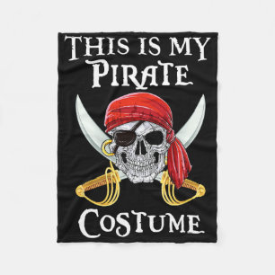 Witzig Das ist mein Piratenkostüm Shirt Halloween  Fleecedecke