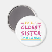 Witzig, dass ich die älteste Schwester bin, die ic Magnet (Vorderseite/Rückseite)