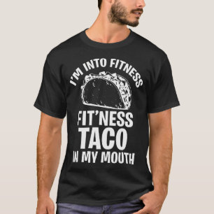 Witzig, dass ich in Fitness Taco bin in meinen Mun T-Shirt