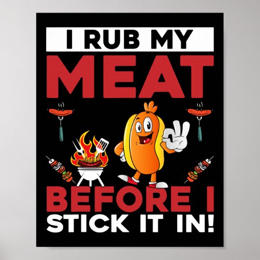 Witzig, dass ich mein Fleisch stehe, bevor ich es  Poster (Vorne)