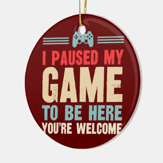 Witzig, dass ich mein Spiel angehalten habe, hier Keramik Ornament (Links)