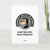 Witzig "Du bist nicht alt" Geburtstag Karte (Rückseite)