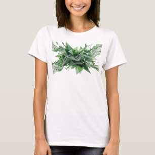 Witzig Grüne ABSTRACTE KUNST Künstlerisches Motiv T-Shirt