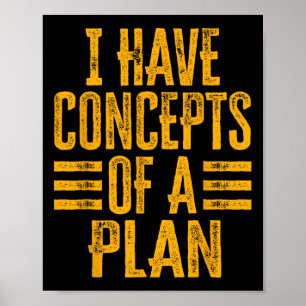 Witzig habe ich Konzepte für einen Plan 1 Poster