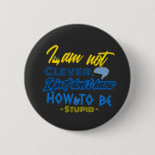 Witzig, Hirndesign Button (Vorderseite)
