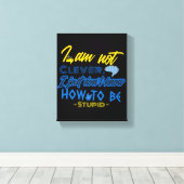 Witzig, Hirndesign Leinwanddruck (Insitu (Holzboden))