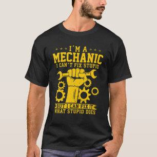 Witzig ich bin Mechanikerinnen Frauen Kinder Auto T-Shirt