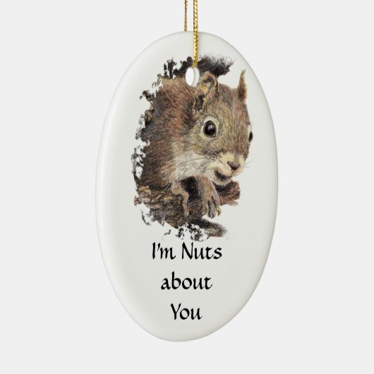 Witzig, ich bin verrückt nach dir, zitiere Niedlic Keramik Ornament (Rechts)