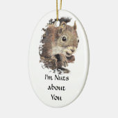 Witzig, ich bin verrückt nach dir, zitiere Niedlic Keramik Ornament (Links)