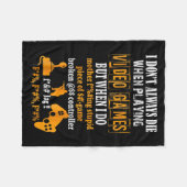 Witzig ich Die nicht immer in Videospielen, aber w Fleecedecke (Vorderseite (Horizontal))